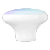 Bouton De Porte En Céramique Coloré Iridescente Rainbow Good Vibes Gradient (Côté)