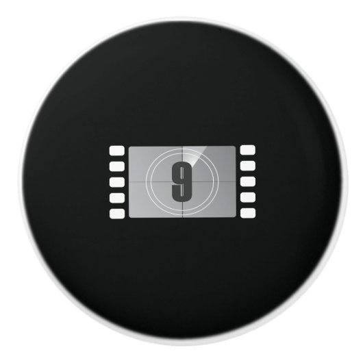 Bouton De Porte En Céramique Compte à rebours 9 Ceramic Knob (Devant)