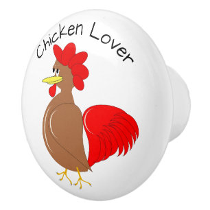 Bouton De Porte En Céramique Conception de coq personnalisée