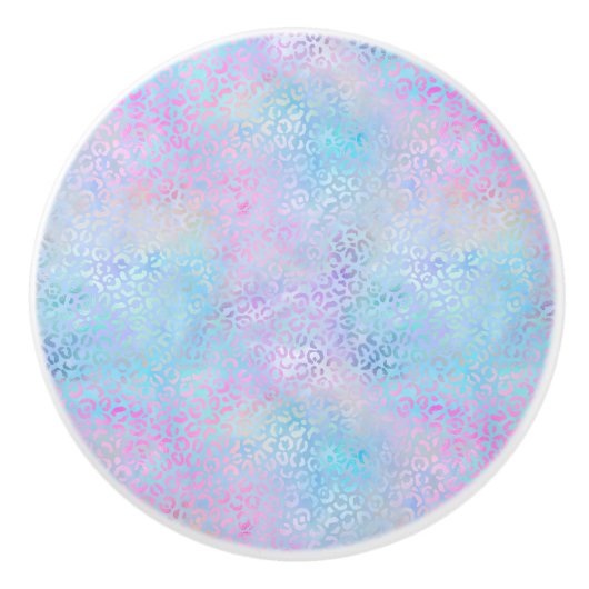 Bouton De Porte En Céramique Conception de la série Leopard Iridescente 9 (Devant)