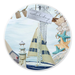 Bouton De Porte En Céramique Conception de la série nautique 4