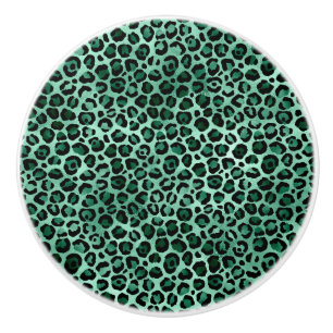 Bouton De Porte En Céramique Conception de la série Safari Émeraude et Or 9