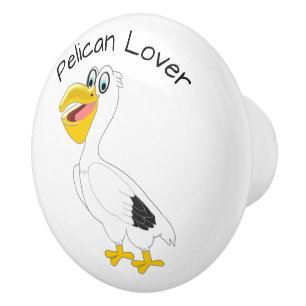 Bouton De Porte En Céramique Conception de Pélican Personnalisée