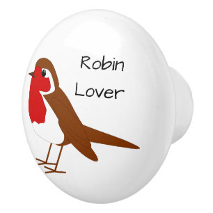Bouton De Porte En Céramique Conception de Robin Personnalisée