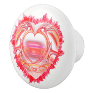 Bouton De Porte En Céramique Conception d'oeuvres d'art cardio-vasculaires