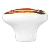 Bouton De Porte En Céramique Conception du texte d'été (Côté)