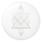 Bouton De Porte En Céramique Conception géométrique d'art abstrait (Devant)