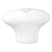 Bouton De Porte En Céramique Conception géométrique d'art abstrait (Côté)