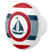 Bouton De Porte En Céramique Conception nautique (Droite)