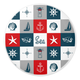 Bouton De Porte En Céramique Conception thématique marine