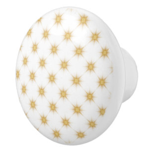 Bouton De Porte En Céramique Conception vintage de démarrage Gold