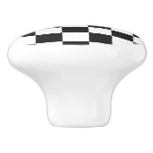 Bouton De Porte En Céramique contrôle noir et blanc (Côté)