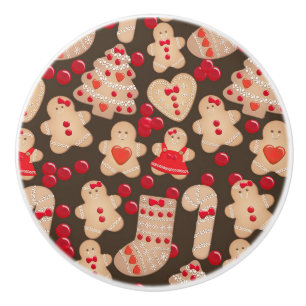 Bouton De Porte En Céramique Cookies au pain d'épice Cookies de fêtes de fin d'