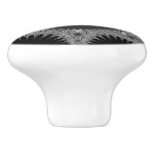 Bouton De Porte En Céramique Cool Fractal Fronds Knob (Côté)