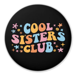 Bouton De Porte En Céramique Cool Sisters Club III