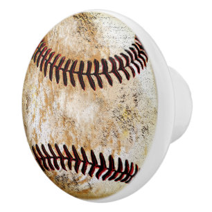 Bouton De Porte En Céramique Cool Vintage Look Tiroirs et pulls de baseball