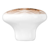 Bouton De Porte En Céramique Copper 3D Shiny Mandala (Côté)