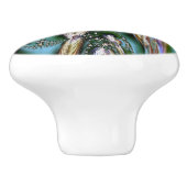 Bouton De Porte En Céramique Coque d'Abalone (Côté)