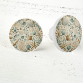 Bouton De Porte En Céramique Coquillages Côtiers