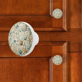 Bouton De Porte En Céramique Coquillages Côtiers