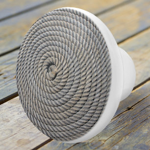 Bouton De Porte En Céramique Cordon nautique Ceramic Knob