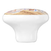 Bouton De Porte En Céramique Corgis de plage (Côté)