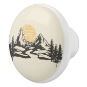 Bouton De Porte En Céramique Coucher de soleil (Droite)