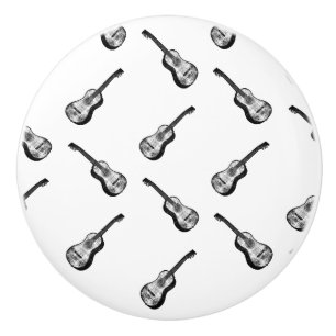 Bouton De Porte En Céramique COULEUR DE ARRIÈRE - PLAN PERSONNALISÉE DES Guitar