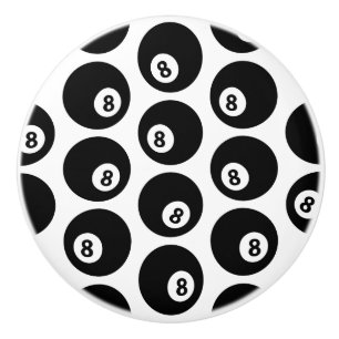 Bouton De Porte En Céramique COULEUR PERSONNALISÉE DU Motif Billard de huit ba