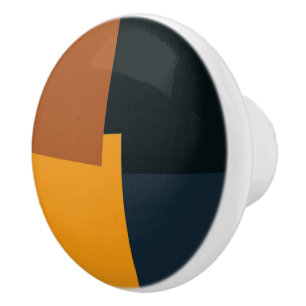 Bouton De Porte En Céramique Couleurs modernes rétro Géométrique #9