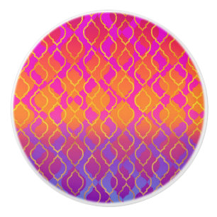 Bouton De Porte En Céramique Couleurs Vives Thème Arabe Marocain Glam Indien