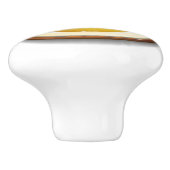 Bouton De Porte En Céramique Coupe de café chaud. (Côté)