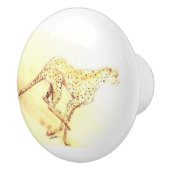Bouton De Porte En Céramique Courir Cheetah (Droite)