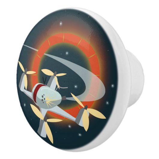 Bouton De Porte En Céramique Course de drones (Droite)