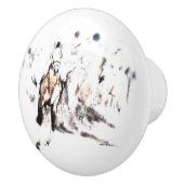 Bouton De Porte En Céramique Course du cheval (Droite)