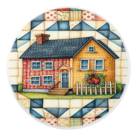 Bouton De Porte En Céramique Couture (Devant)