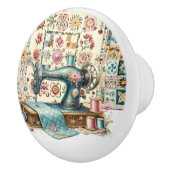 Bouton De Porte En Céramique Couture (Droite)