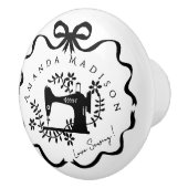 Bouton De Porte En Céramique Couture du ruban (Droite)