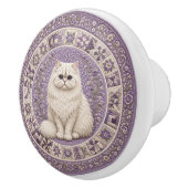 Bouton De Porte En Céramique Couverture de chat persan (Droite)