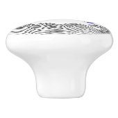 Bouton De Porte En Céramique Crabe Mandala (Côté)