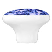 Bouton De Porte En Céramique Crâne bleu foncé (Côté)