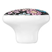 Bouton De Porte En Céramique Crâne Sucre (Côté)