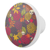 Bouton De Porte En Céramique Crânes et fleurs (Droite)