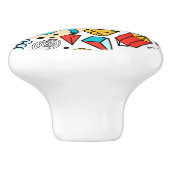 Bouton De Porte En Céramique Crazy head (Côté)