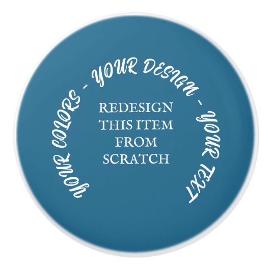 Bouton De Porte En Céramique Créez votre propre (Devant)