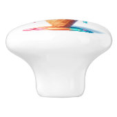 Bouton De Porte En Céramique Crème glacée attrayante (Côté)