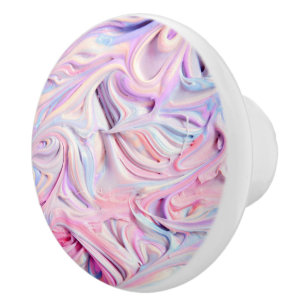 Bouton De Porte En Céramique Crème glacée pastel
