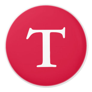 Bouton De Porte En Céramique Crimson Monogrammé