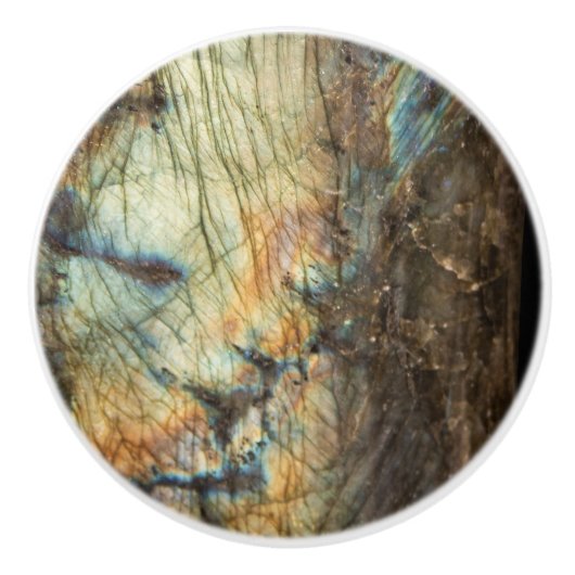 Bouton De Porte En Céramique Crystal Geode Labradorite Healing Crystals (Devant)