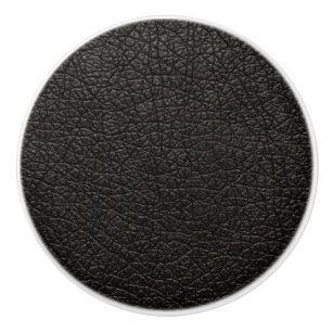 Bouton De Porte En Céramique Cuir noir